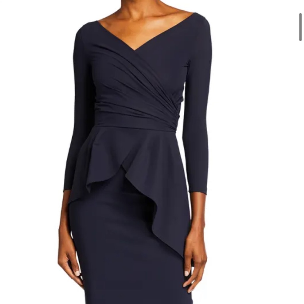CHIARA BONI LA PETITE ROBE
Duth 3/4-Sleeve Peplum Sheath Dress